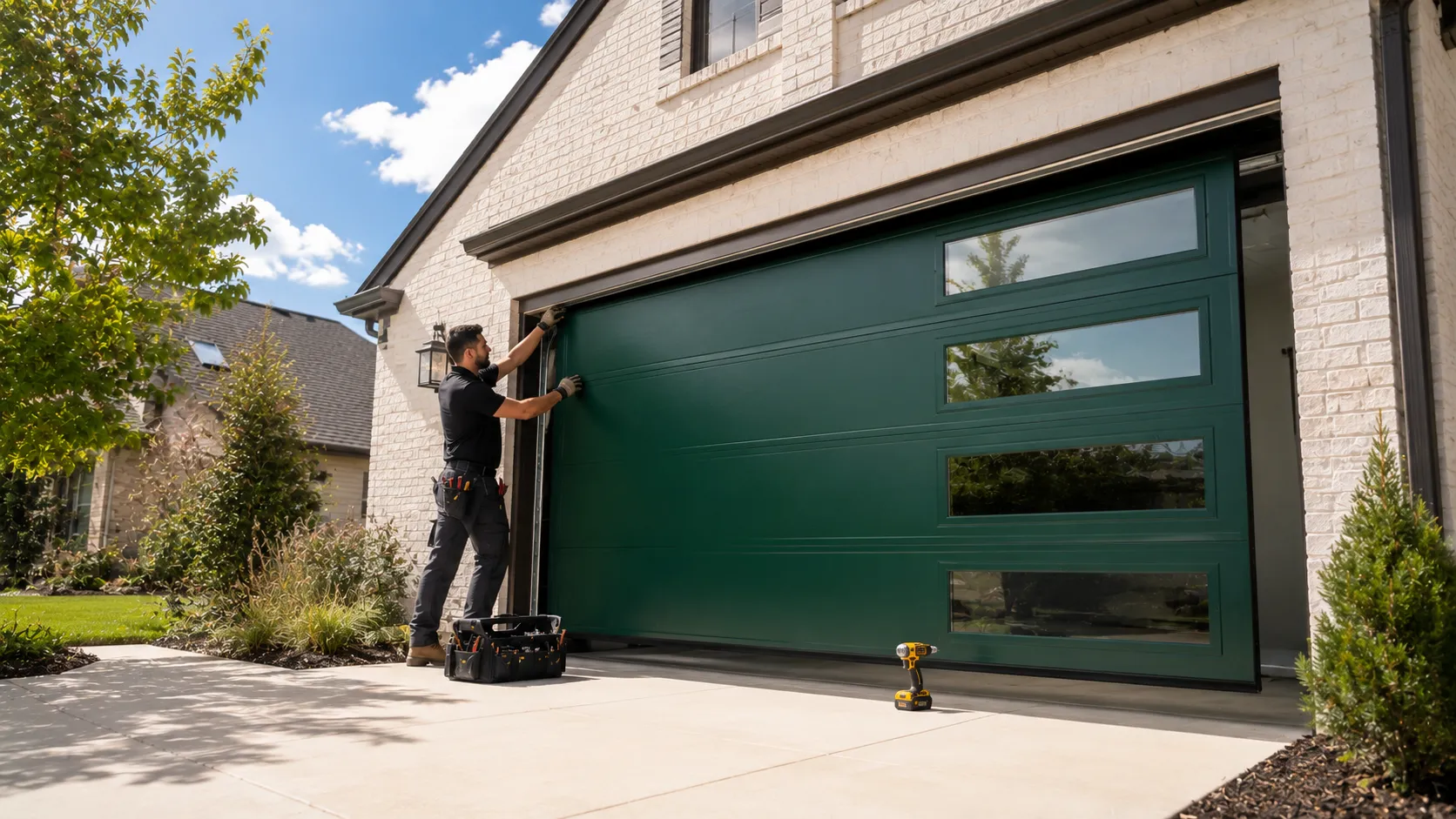 Tell us what’s wrong - Humble garage door service