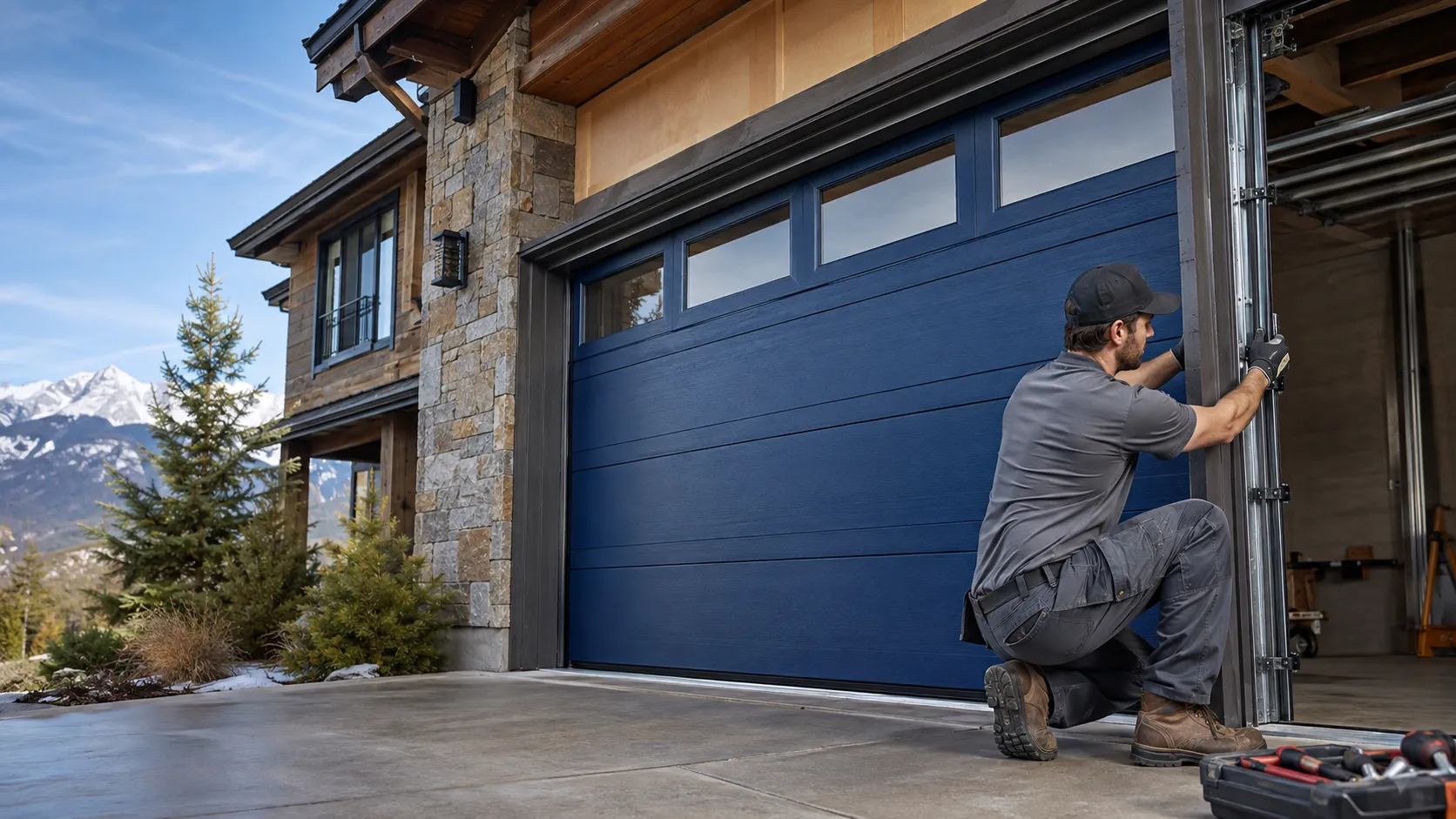 Residential garage doors
