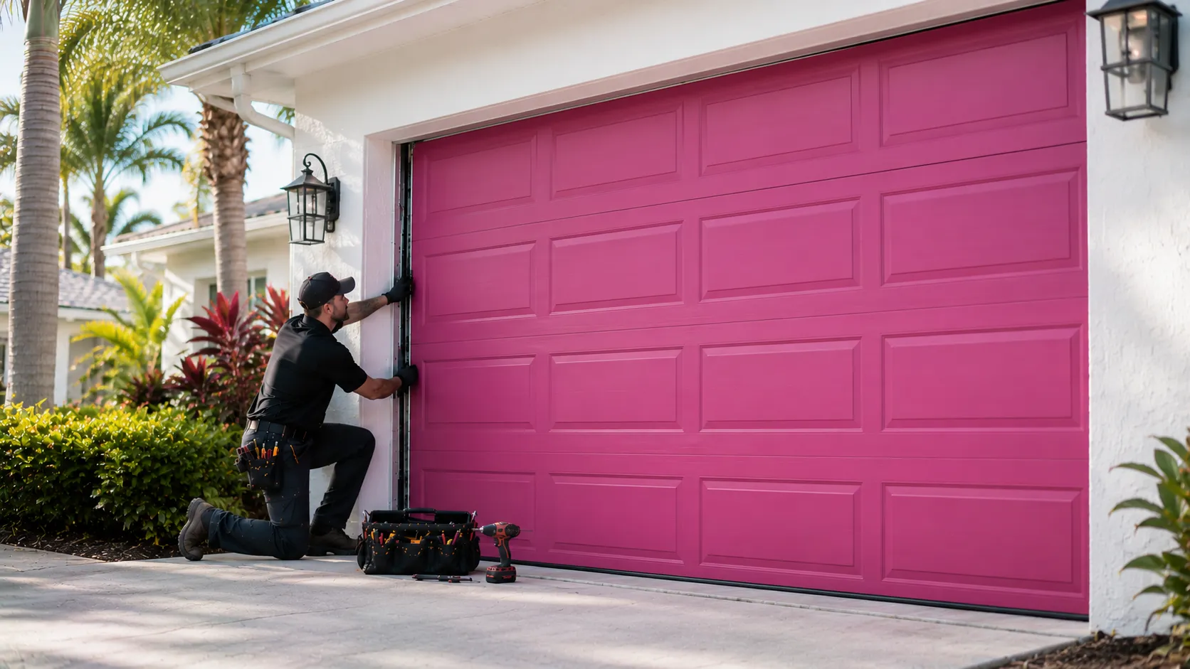 Tell us what’s wrong - Humble garage door service