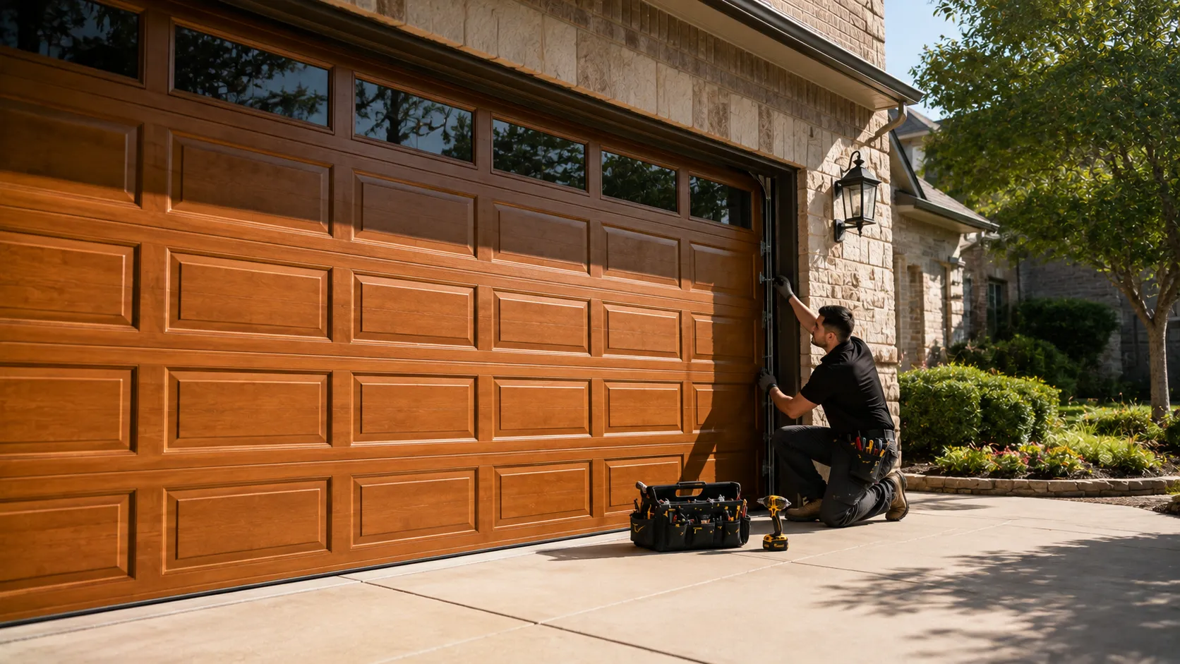 Tell us what’s wrong - Humble garage door service