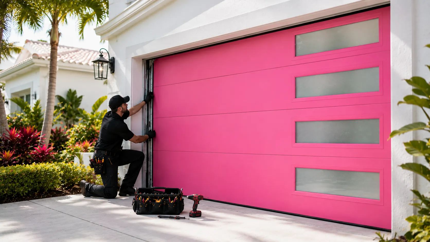 Residential garage doors