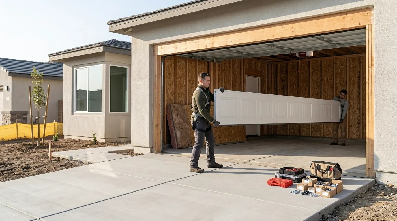 Commercial roll-up garage door