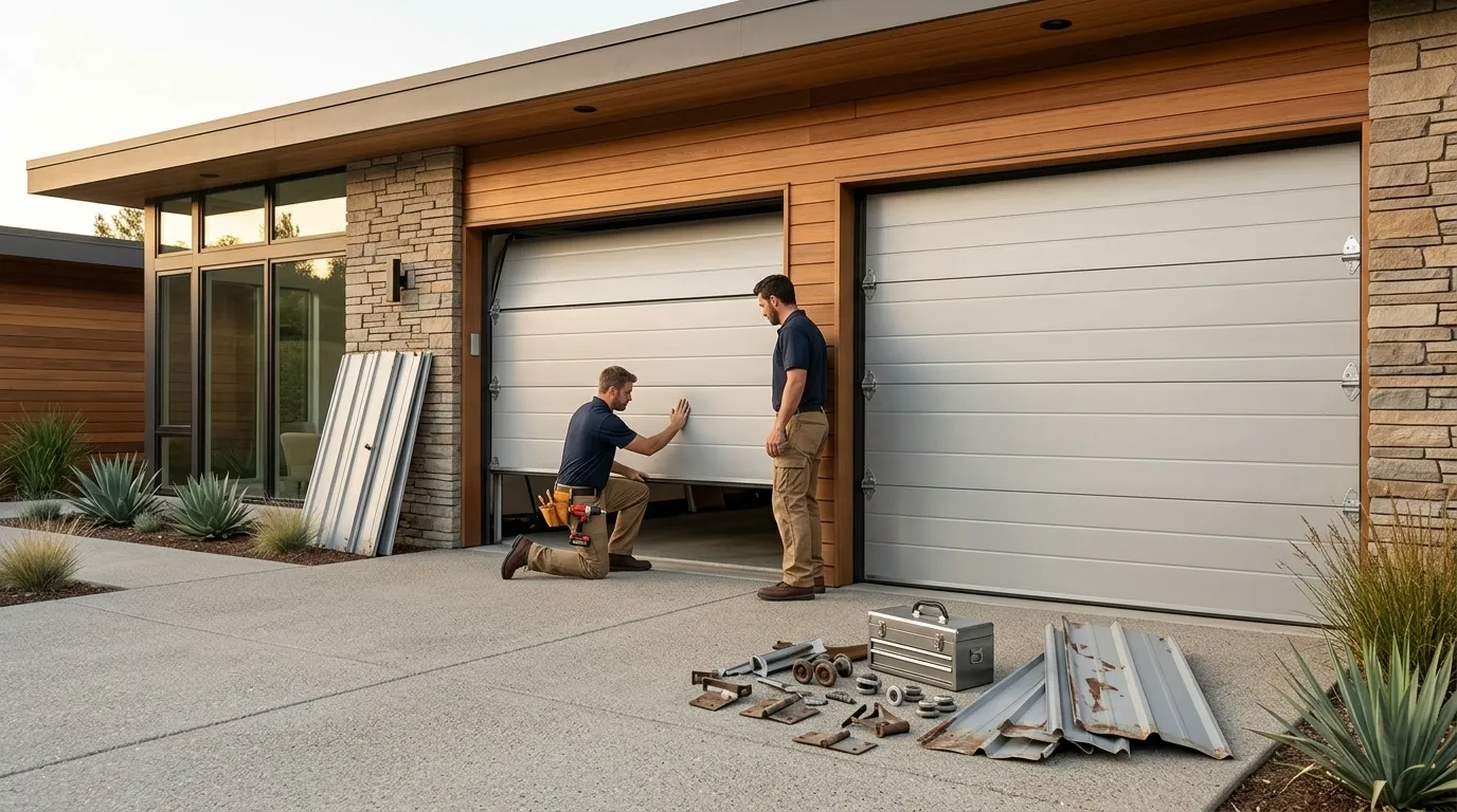 Humble garage door