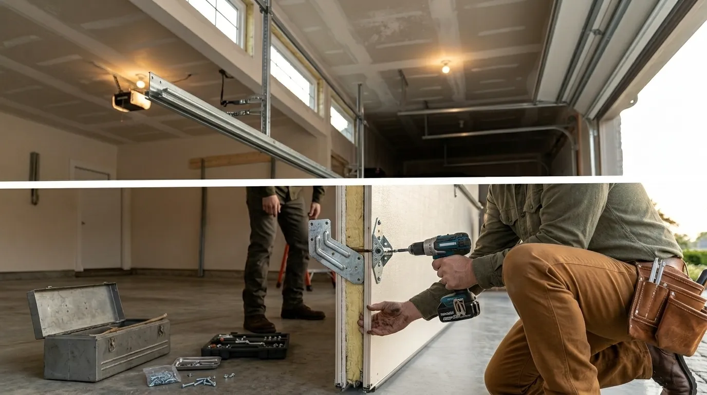 Commercial roll-up garage door