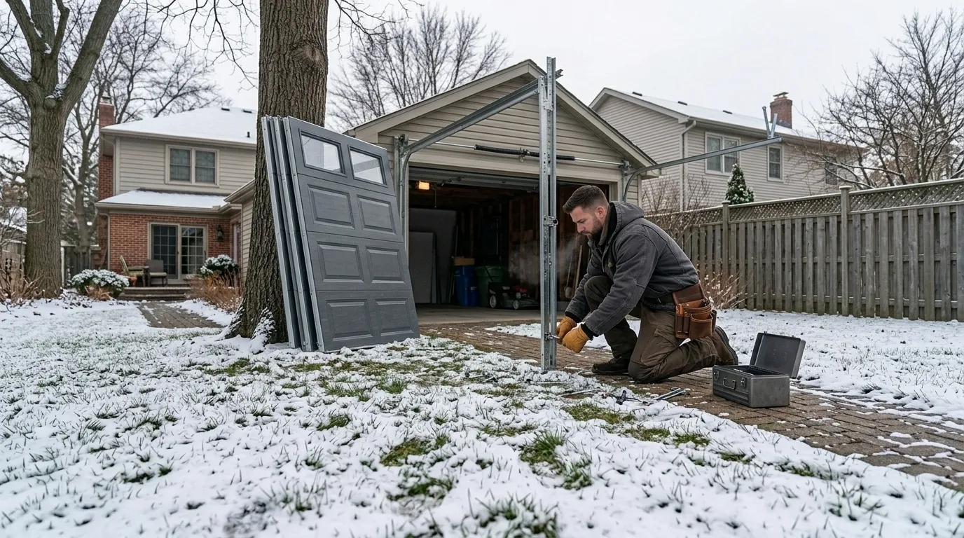 Commercial roll-up garage door