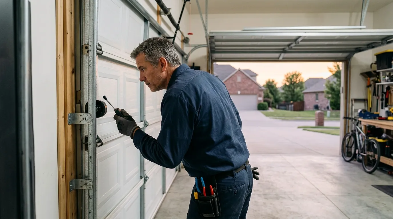 Full-view glass garage door