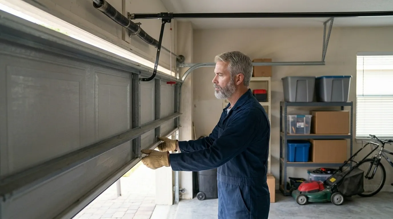 Repaired & tested - Humble garage door service