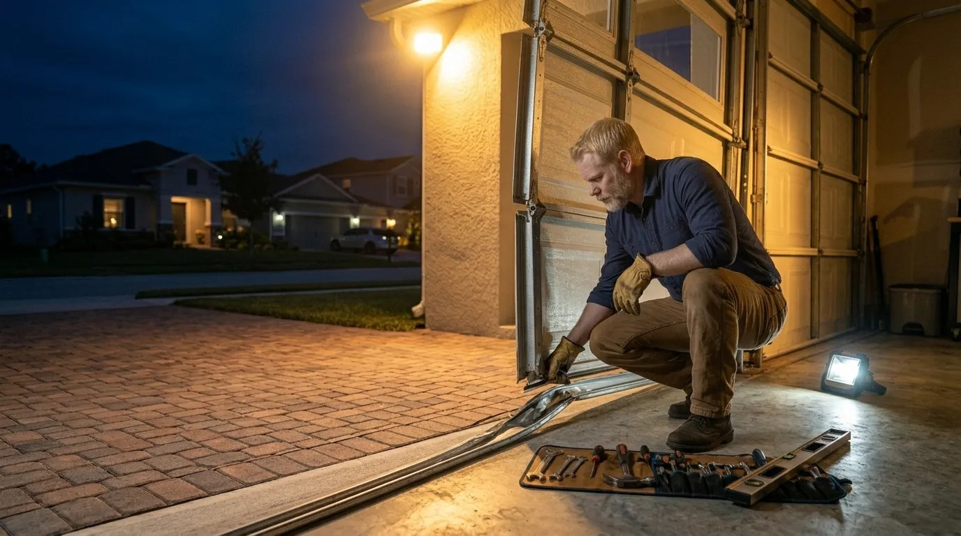 Repaired & tested - Humble garage door service