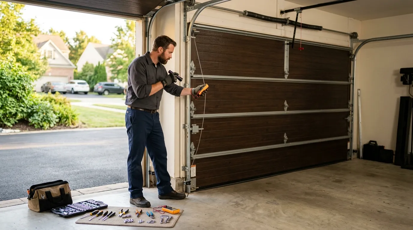 Repaired & tested - Humble garage door service