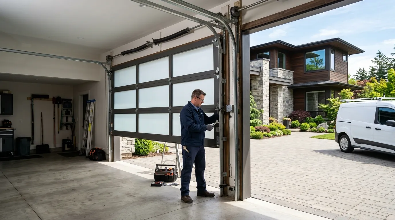 Repaired & tested - Humble garage door service