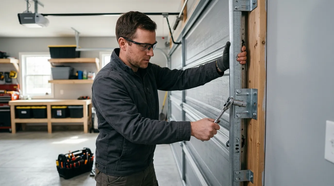 Commercial roll-up garage door