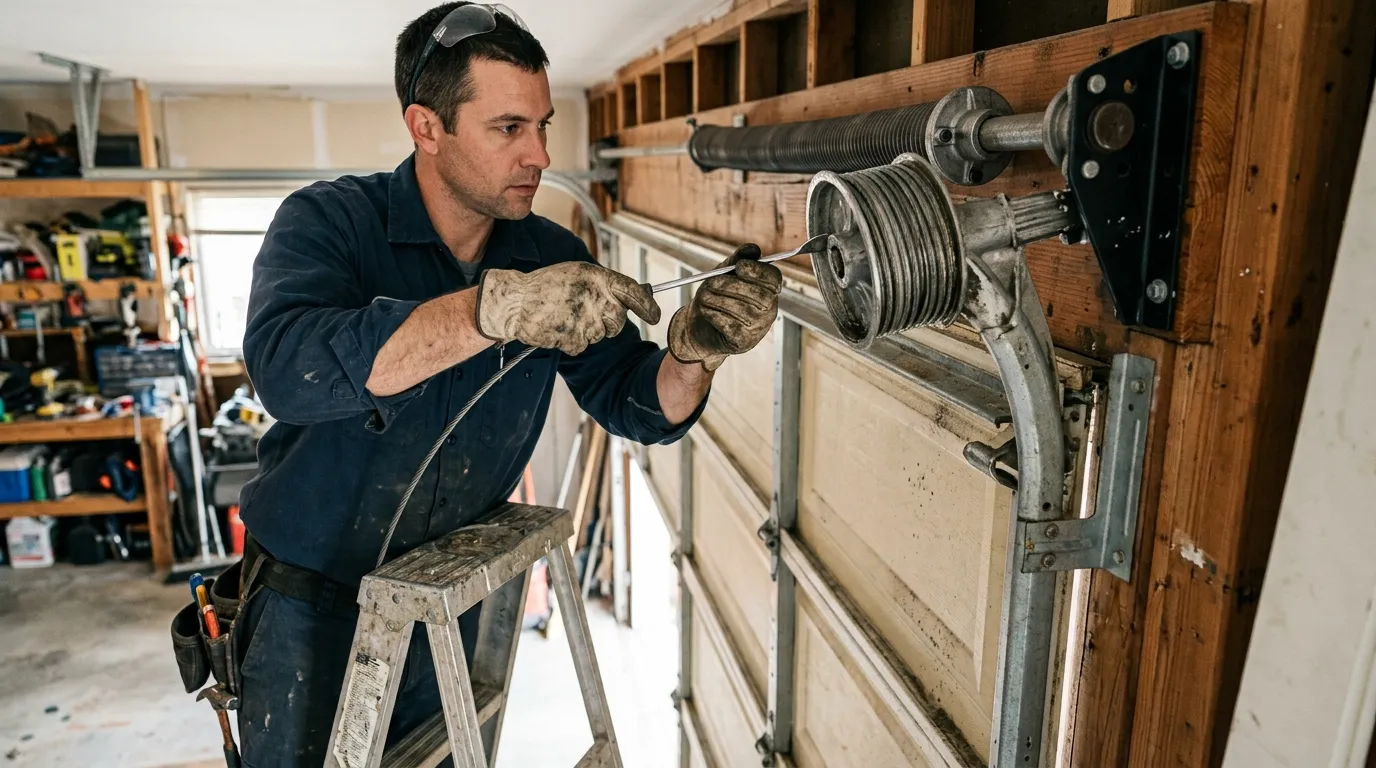 Repaired & tested - Humble garage door service