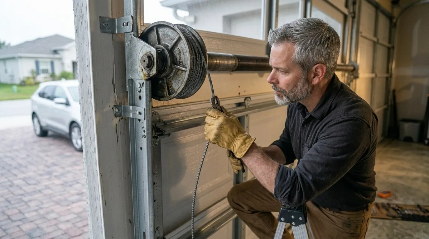 Repaired & tested - Humble garage door service