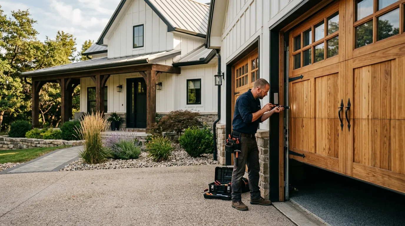 Carriage style garage door