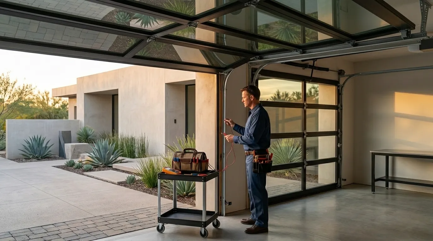 Carriage style garage door
